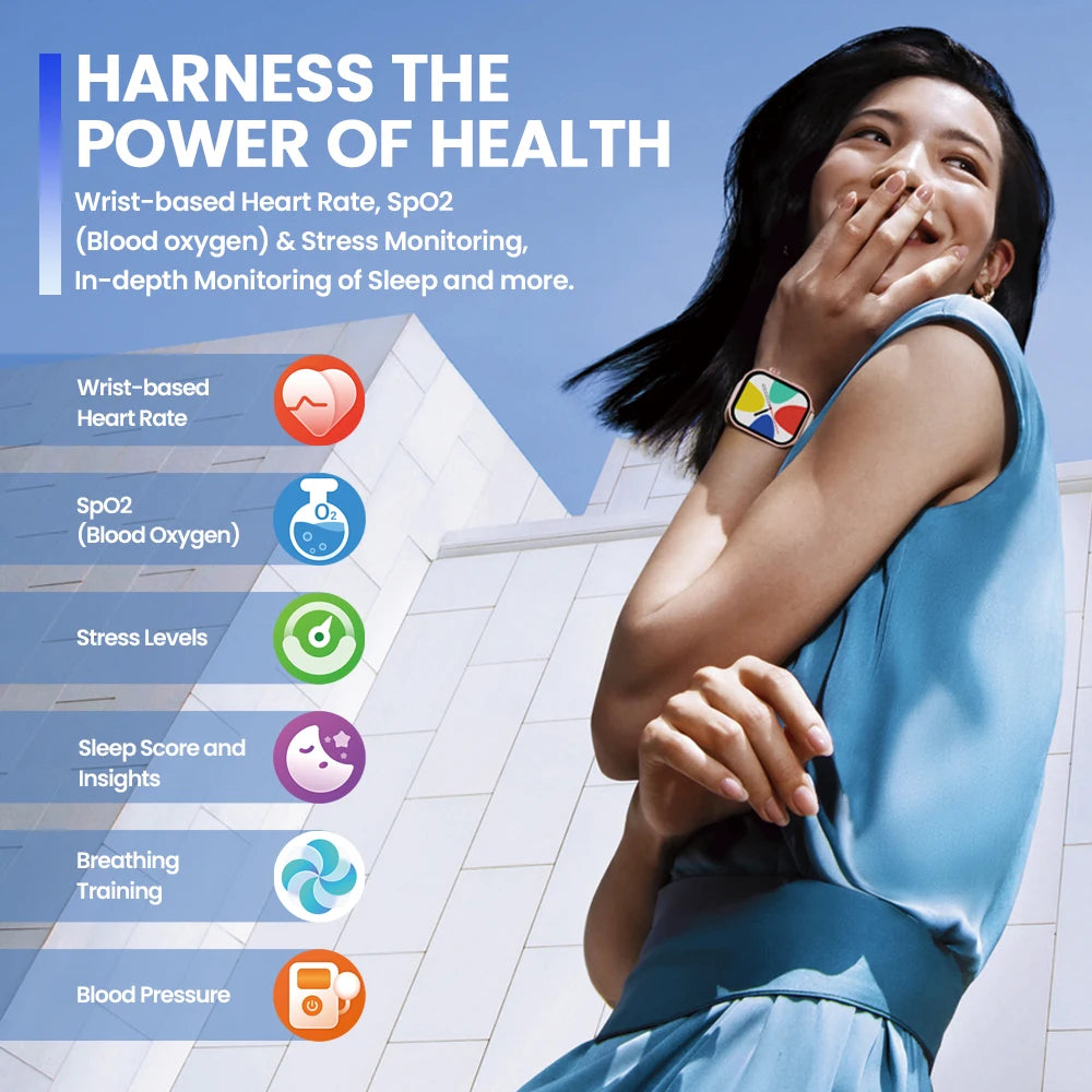 Bluetooth Calling Smartwatch 2.03" HD Screen Health Tracker