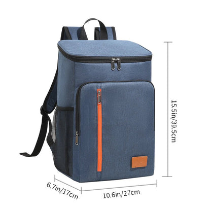 Backpack Cooler Leakproof Insulated Waterproof Backpack Cooler Bag, Lightweight Soft Beach Cooler Backpack for Men Women to Work Lunch Picnics Camping Hiking, 30 Cans