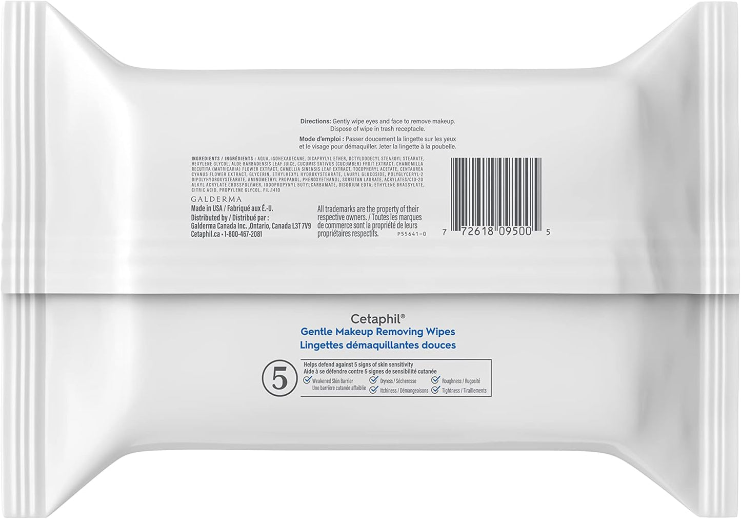Gentle Makeup Removing Wipes with Aloe Vera, Chamomile and Green Tea - Fragrance-Free & Moisturizing Lotion (500Ml) - Hydrating Body Lotion and Moisturizer