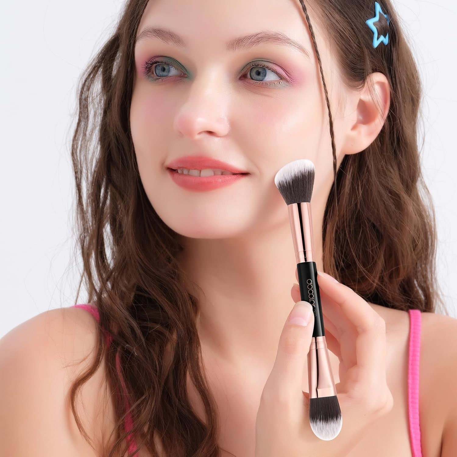 Makeup Brushes 6Pieces Double Sided Makeup Brushes Set | Professional Foundation Eyeshadow Travel Make up Brushes Kits