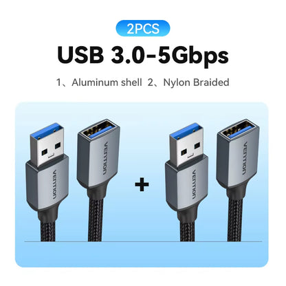 USB 3.0 Extension Cable USB 3.0 2.0 Cable Extender Data Cord for PC Smart TV Xbox One SSD Fast Speed USB Cable Extension