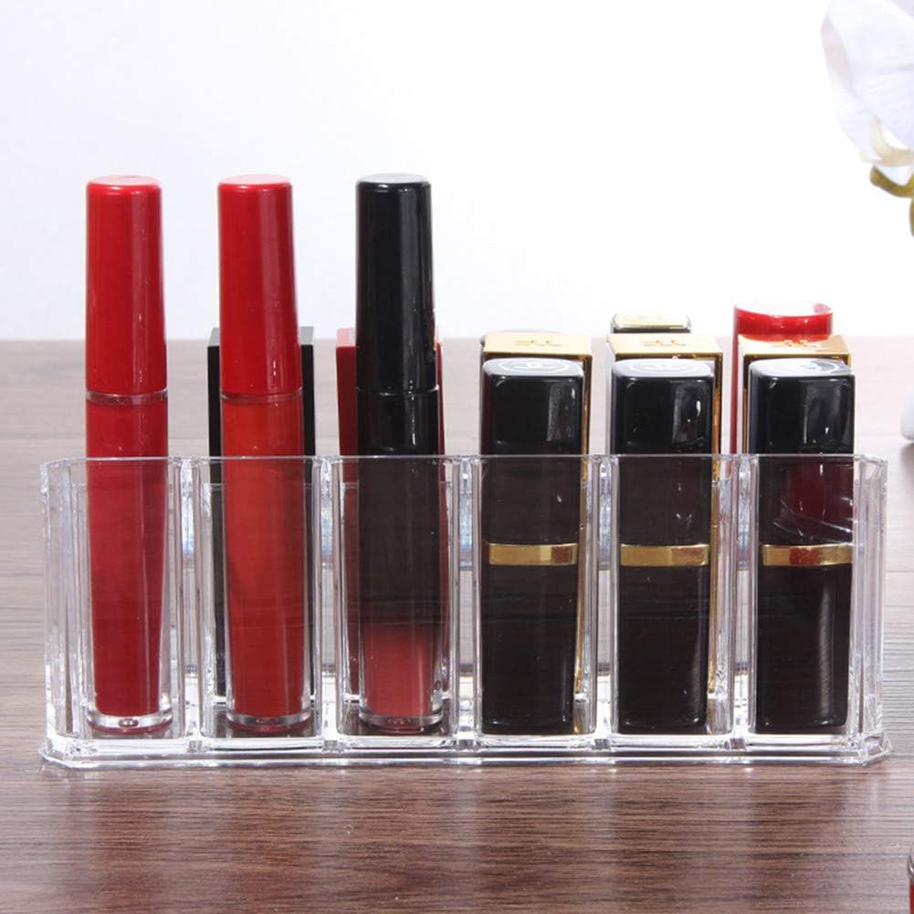 Lipstick Holder Lipgloss Organizer 18 Slot Makeup Cosmetics Storage Display