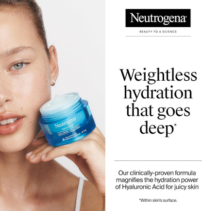 Hydro Boost Gel Cream Face Moisturizer, 47Ml | Lightweight Moisturizer with Hyaluronic Acid, Instant Absorption, Oil-Free, Non-Comedogenic, for Normal to Dry Skin