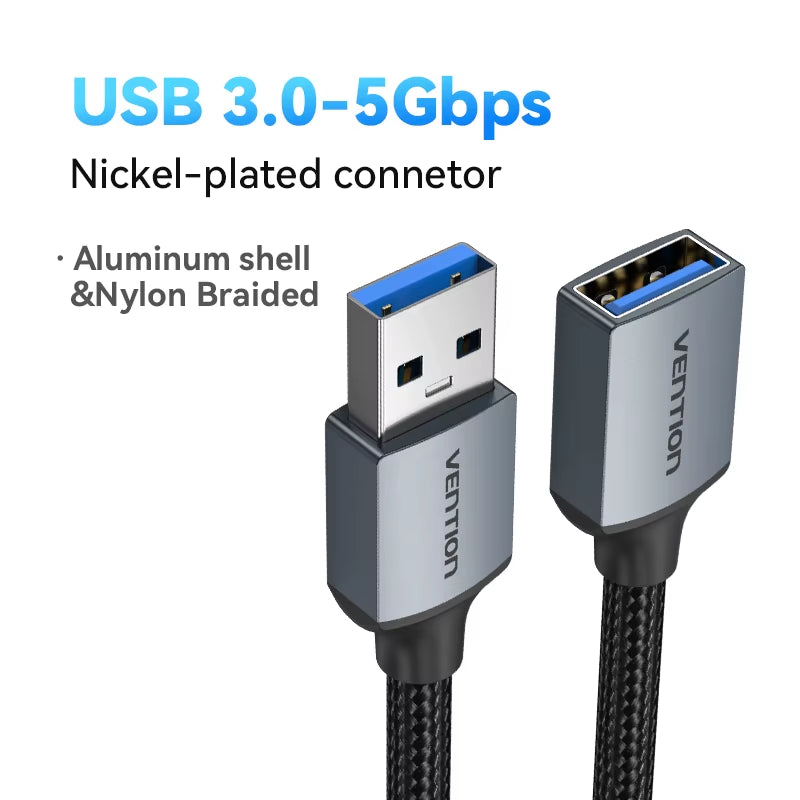 USB 3.0 Extension Cable USB 3.0 2.0 Cable Extender Data Cord for PC Smart TV Xbox One SSD Fast Speed USB Cable Extension