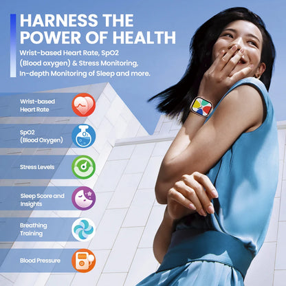 Bluetooth Calling Smartwatch 2.03" HD Screen Health Tracker