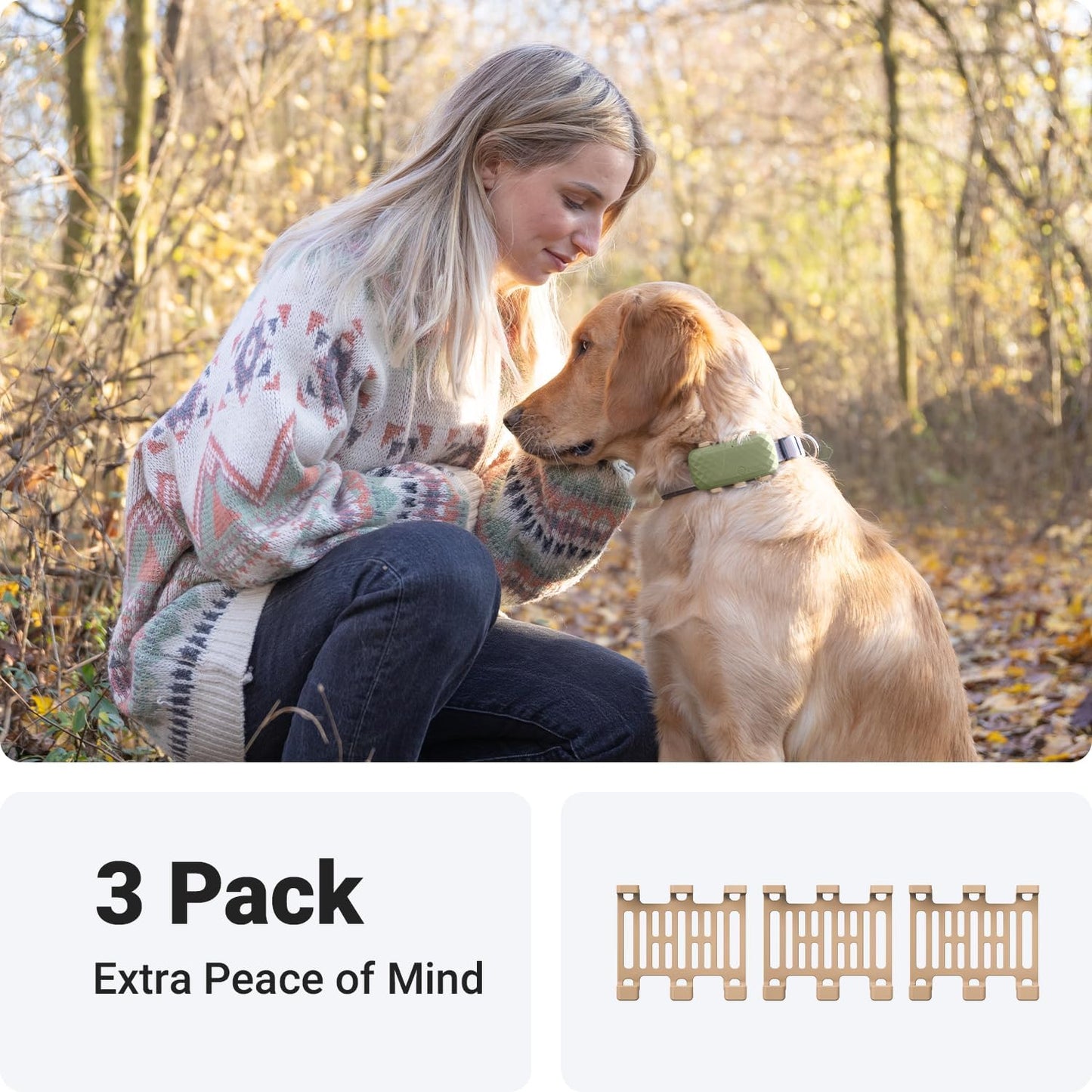 GPS Dog XL Tracker Rubber Attachment Clips (Pack of 3)