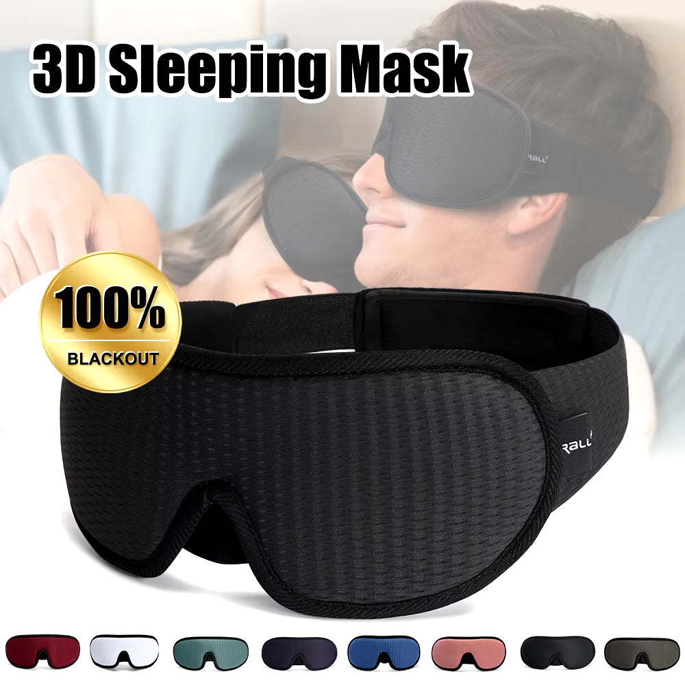 3D Sleeping Mask Block Out Light Soft Padded Sleep Mask for Eyes Slaapmasker Eye Shade Blindfold Sleeping Aid Face Mask Eyepatch