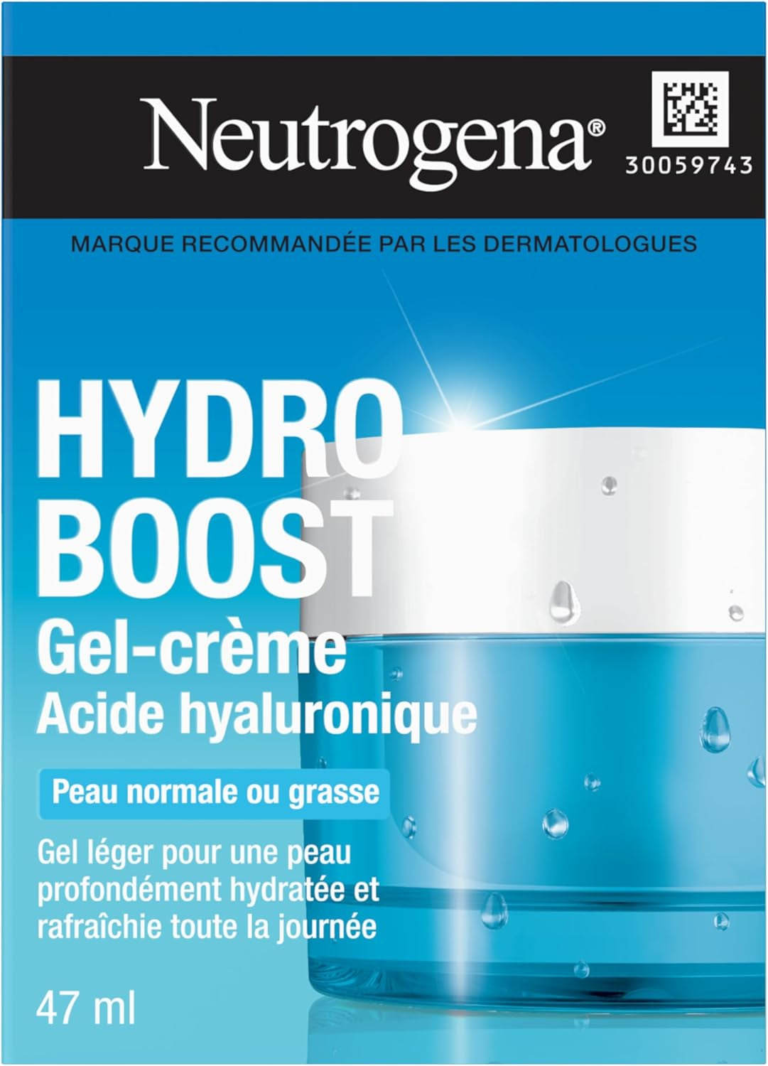 Hydro Boost Gel Cream Face Moisturizer, 47Ml | Lightweight Moisturizer with Hyaluronic Acid, Instant Absorption, Oil-Free, Non-Comedogenic, for Normal to Dry Skin