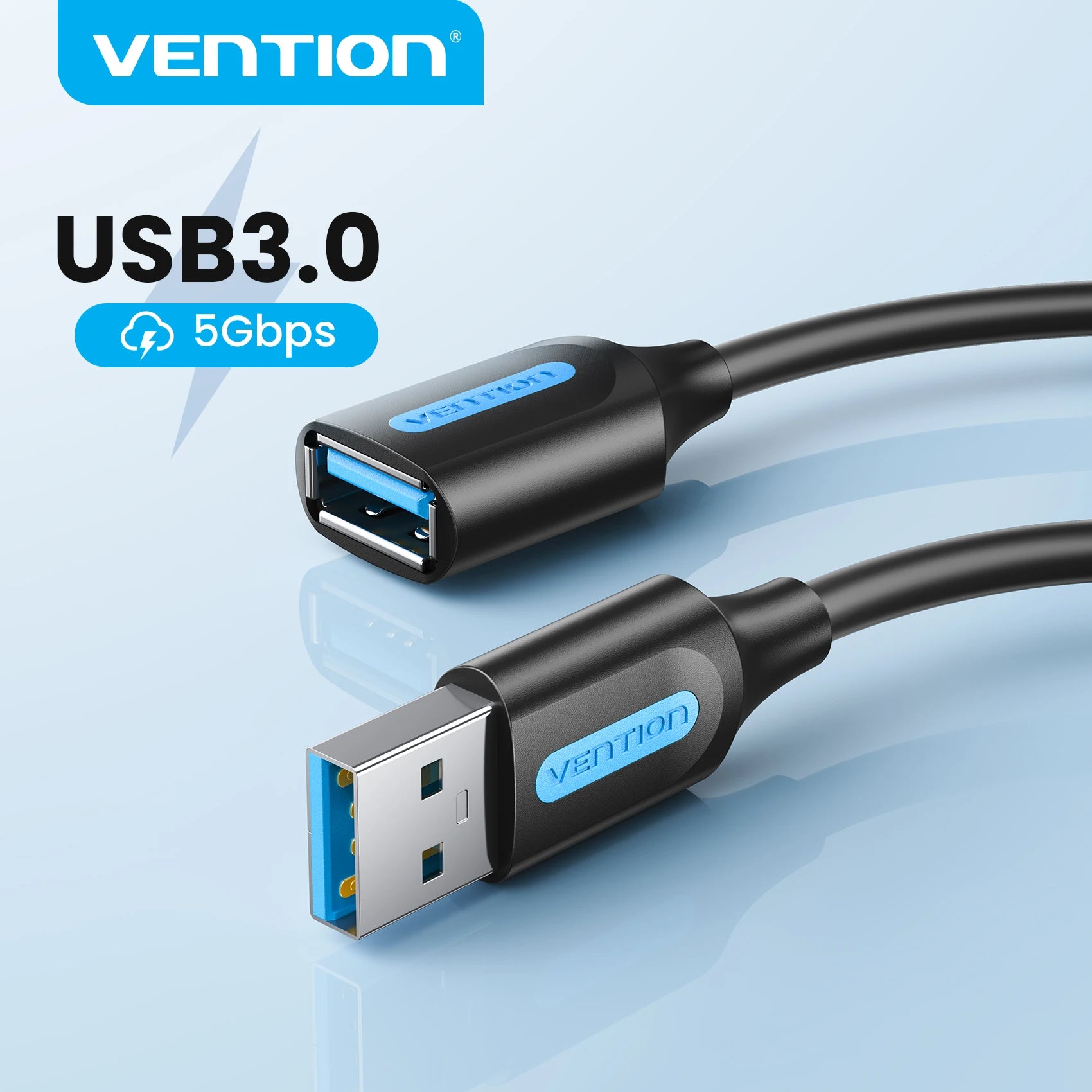 USB 3.0 Extension Cable USB 3.0 2.0 Cable Extender Data Cord for PC Smart TV Xbox One SSD Fast Speed USB Cable Extension