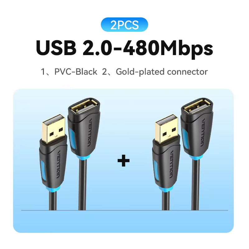 USB 3.0 Extension Cable USB 3.0 2.0 Cable Extender Data Cord for PC Smart TV Xbox One SSD Fast Speed USB Cable Extension