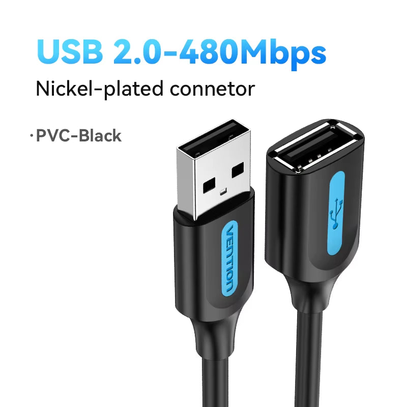 USB 3.0 Extension Cable USB 3.0 2.0 Cable Extender Data Cord for PC Smart TV Xbox One SSD Fast Speed USB Cable Extension